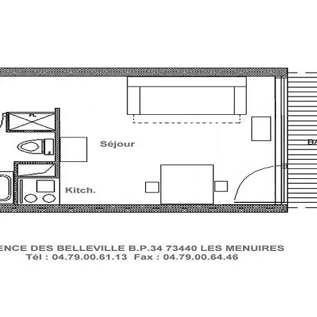 Appartement 2 Personnes Au Centre Des Menuires *